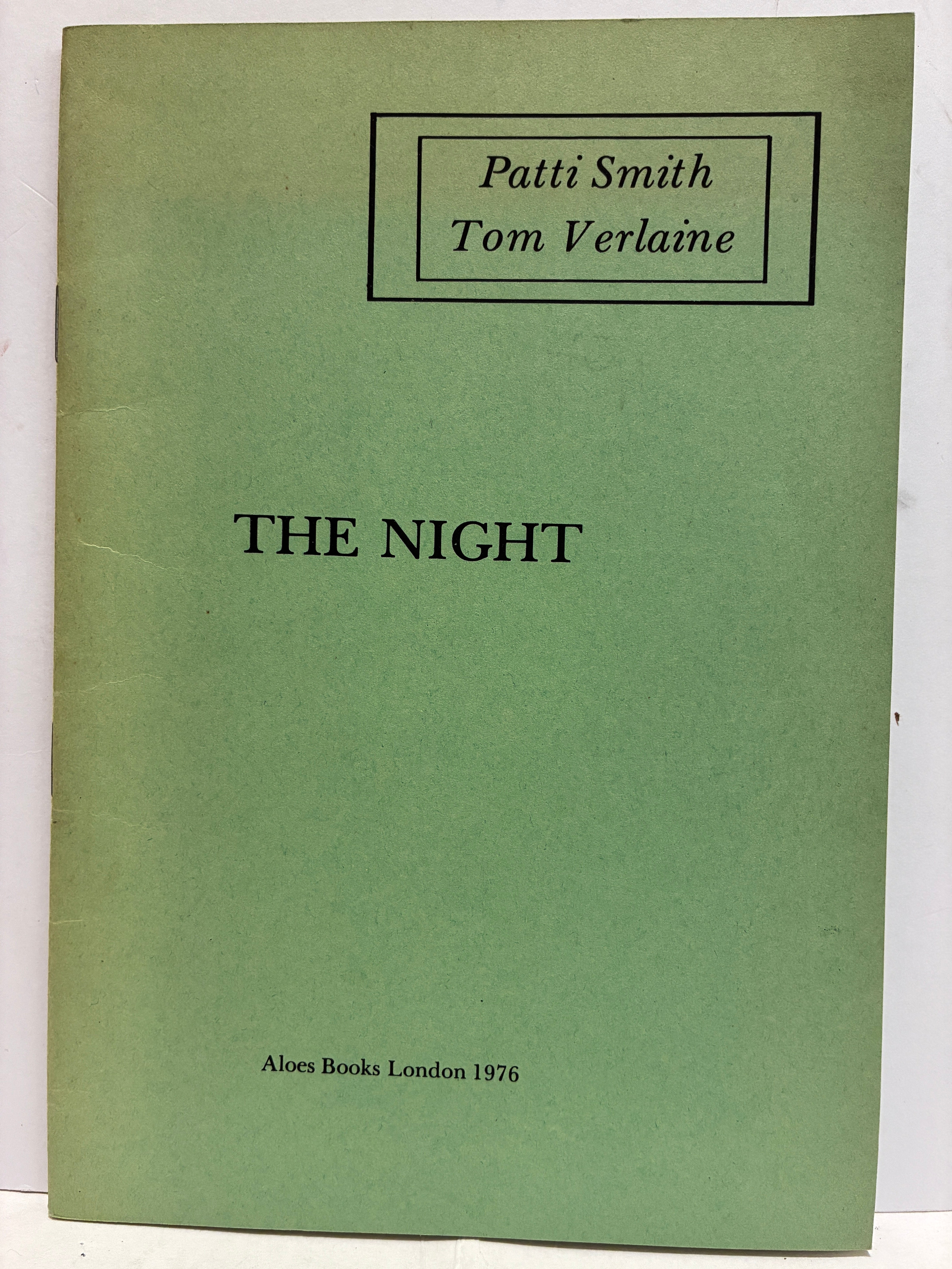 Patti Smith and Tom Verlaine, The Night, Aloes Books, 1976