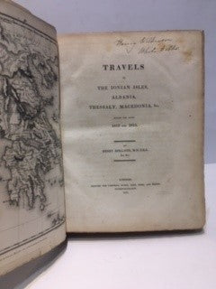 Travels in the Ionian isles, Albania, Thessaly, Mecedonia, &c. during the years 1812-13 - 0