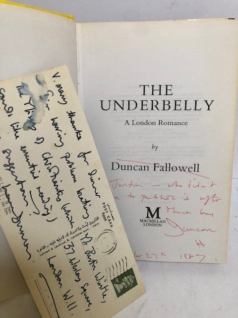 The Underbelly. A London Romance (signed copy).