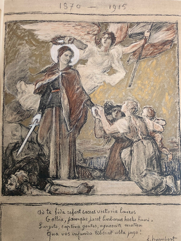 Album National de la Guerre publie par le Comite de la Fraternite des Artistes sous le haut patronage de Monsieur Raymond Poincare President de la République