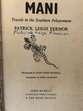 Mani. Travels in the Southern Peloponnese (signed copy) - 0