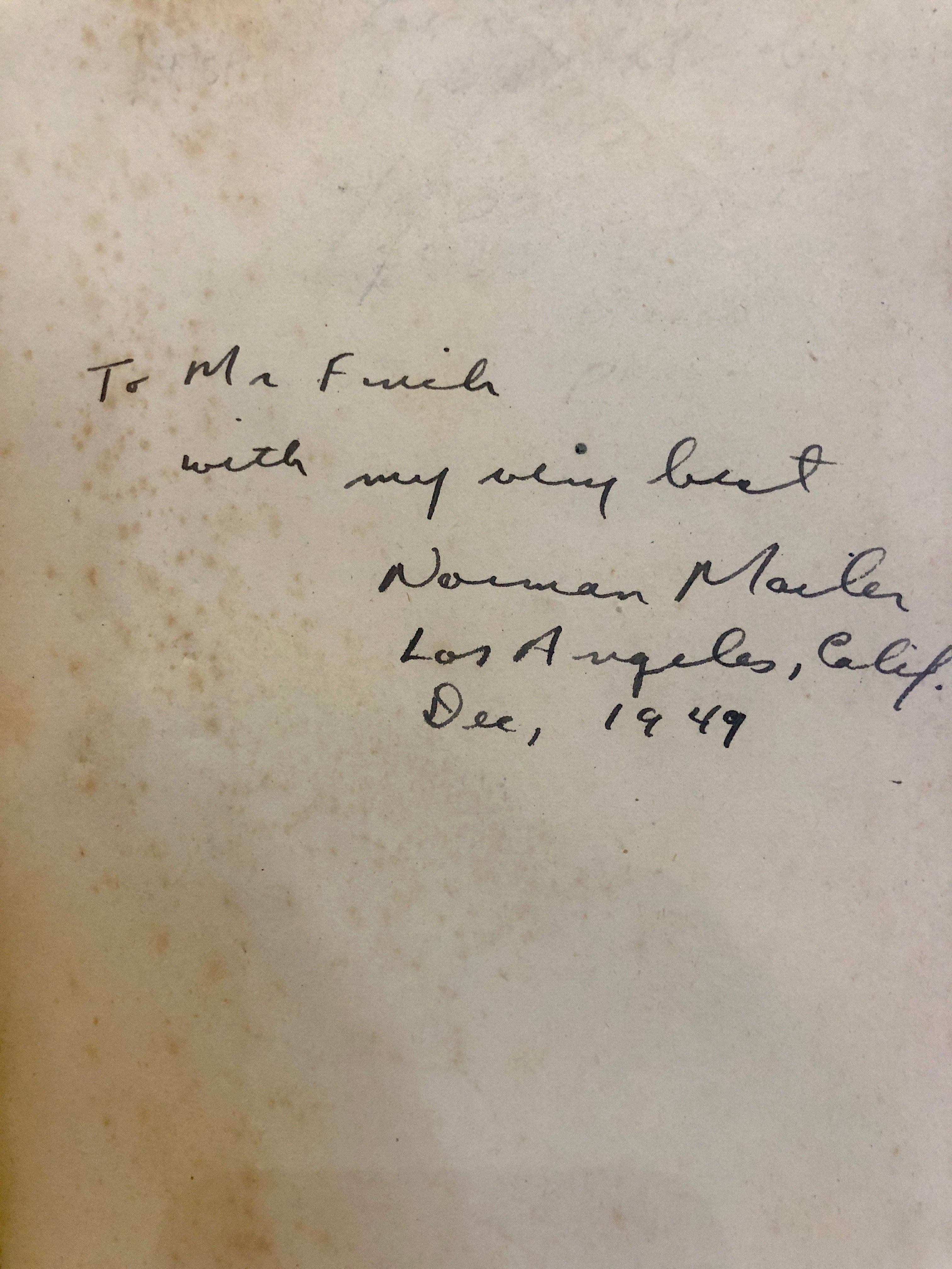The Naked and the Dead (signed copy) - 0