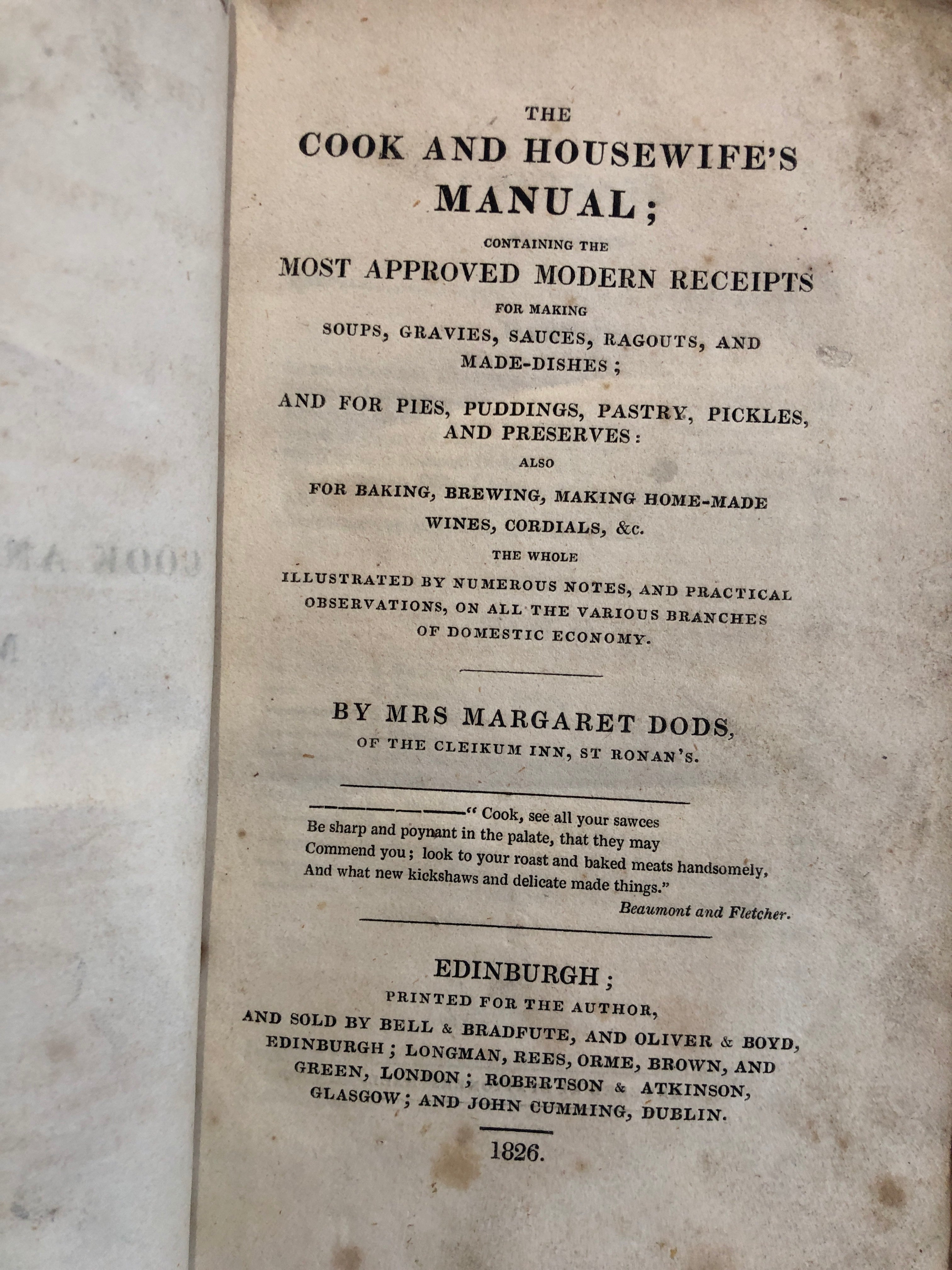 The cook and housewife's manual, - 0