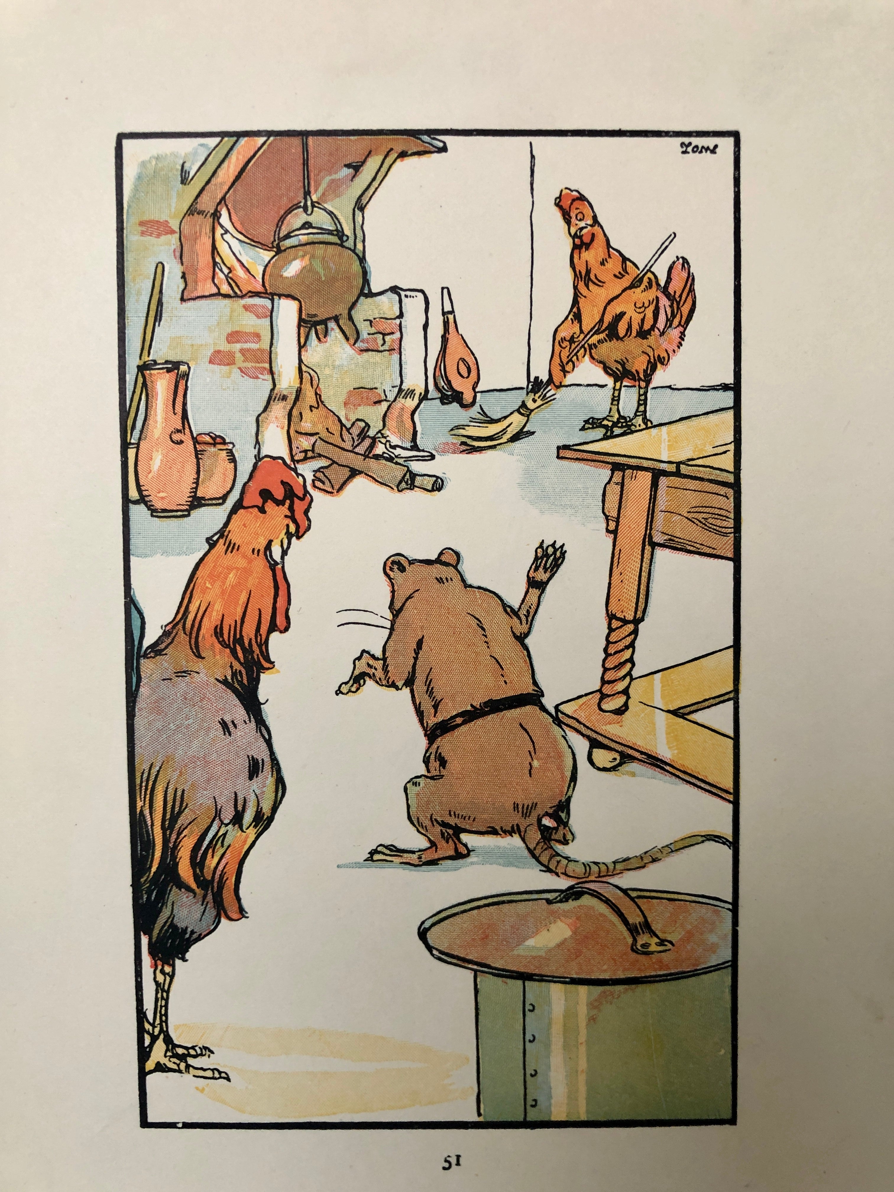 The Cock, the Mouse and the little Red Hen