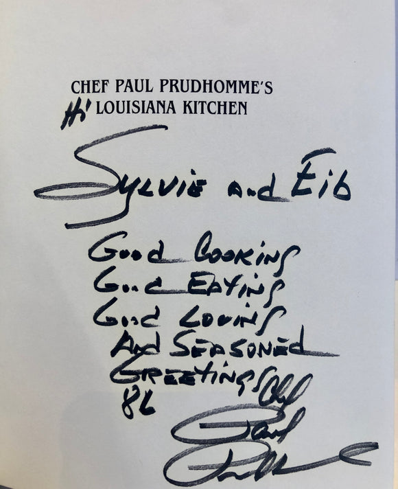 Chef Paul Prudhomme's Louisiana Kitchen (signed copy)