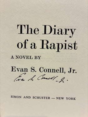 The Diary of a Rapist (signed copy) - 0