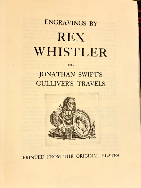 Engravings by Rex Whistler for Jonathan Swift's Gulliver's Travels