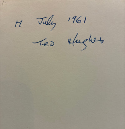 The Hawk in the Rain (signed copy) - 0