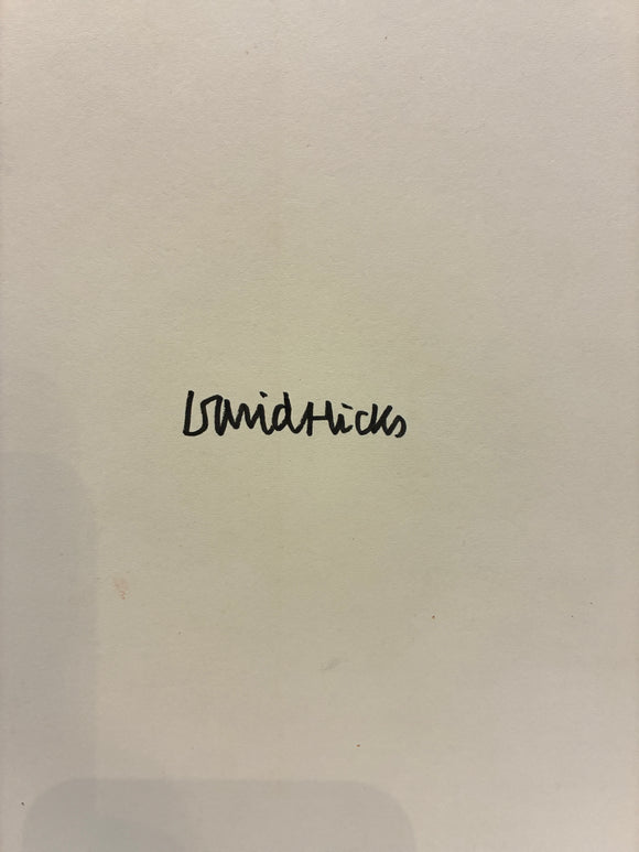 David Hicks on living - with taste (signed copy)