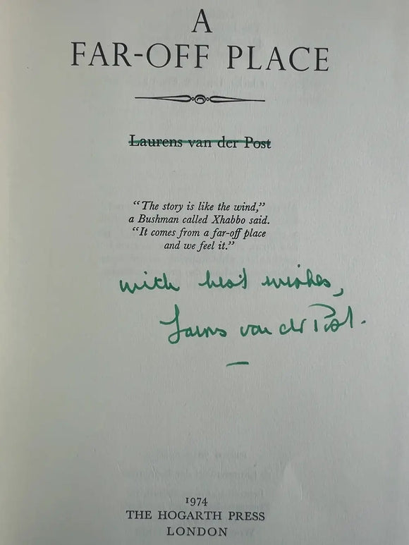 A Far-Off Place (Signed Copy)