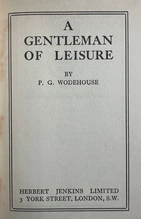 A Gentleman of Leisure