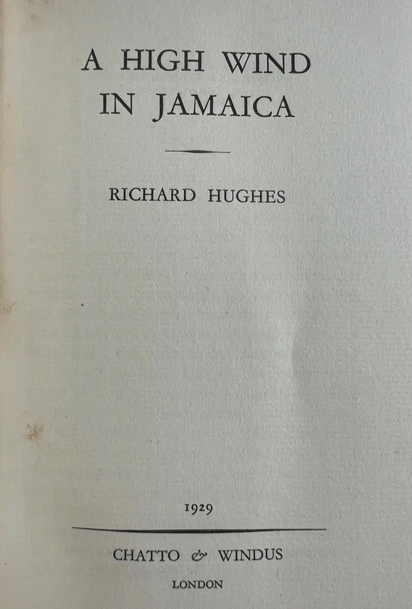 A High Wind in Jamaica