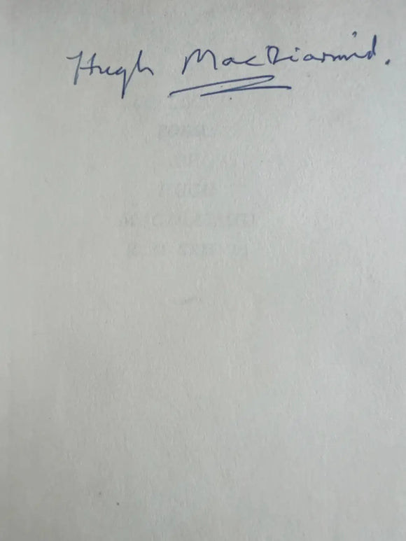 Collected Poems of Hugh Macdiarmid (Signed Copy)
