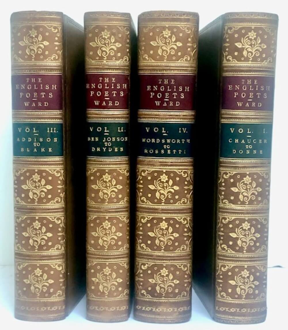 The English Poets, selections with critical introductions by various writers and a general introduction by Thomas Arnold.