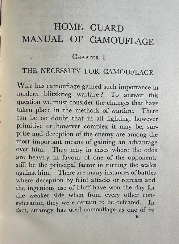 Home Guard Manual of Camouflage