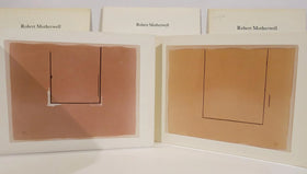 Robert Motherwell: Art '81 Chicago; Beige Open; Gray Open with White Paint; Primal Sign V (Copper); Primal Sign VI (Moss) - 0
