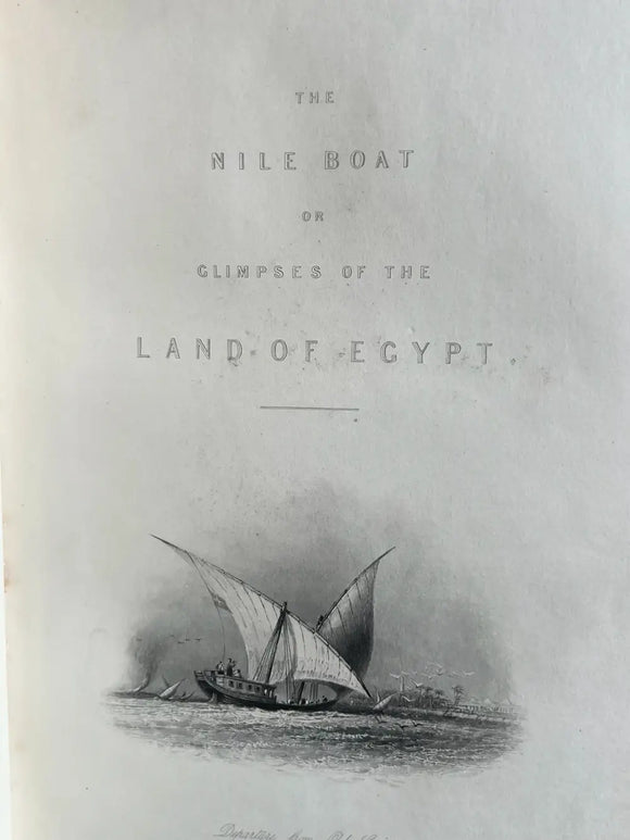 The Nile Boat; or, Glimpses of the Land of Egypt