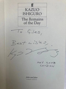 The Remains of the Day (Signed Copy) - 0