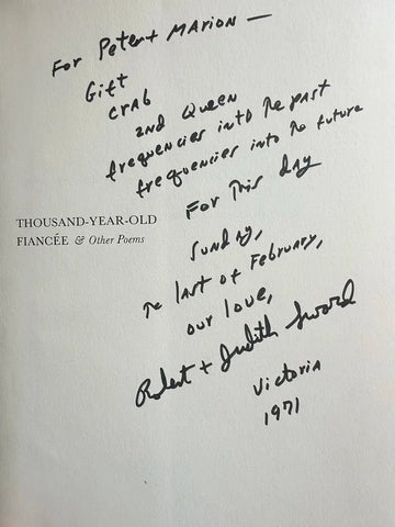 Thousand-year-old fiancée & other poems (signed copy) - 0