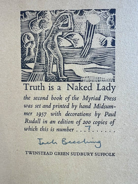 Truth is a Naked Lady (Signed Copy)