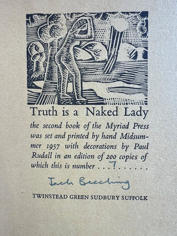 Truth is a Naked Lady (Signed Copy)