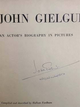 John Gielgud. An Actor's Biography in Pictures (signed copy) - 0