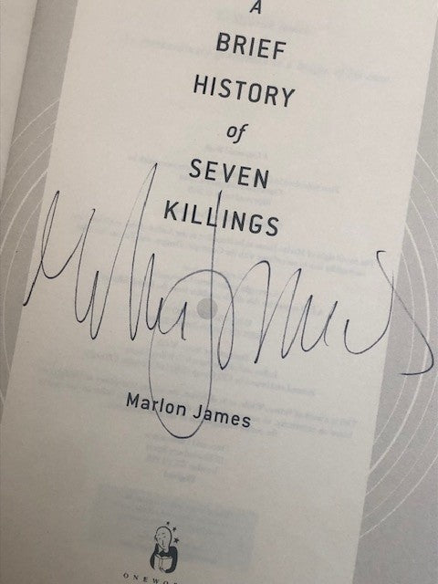 A Brief History of Seven Killings (signed copy)