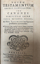 Novum Testamentum Regulis Illustratem, Seu Canones Scripturae Sacrae Certa Methodo Digesti, Ad Novi Testamenti Intelligentiam Potissumum Accommodati<br />-2