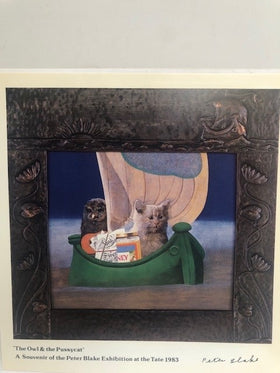 The Owl and the Pussycat. A Souvenir of the Peter Blake Exhibition at the Tate 1983 + Booklet 'Explanations & Thoughts Toward MY Exhibition. A Selection of Work in Progress... ' and the Tate Gallery Exhibition Catalogue - 0